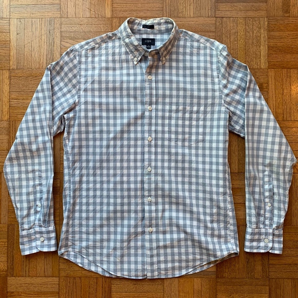 J. Crew Other - J. Crew Blue White Slim Fit Button Down Shirt, M